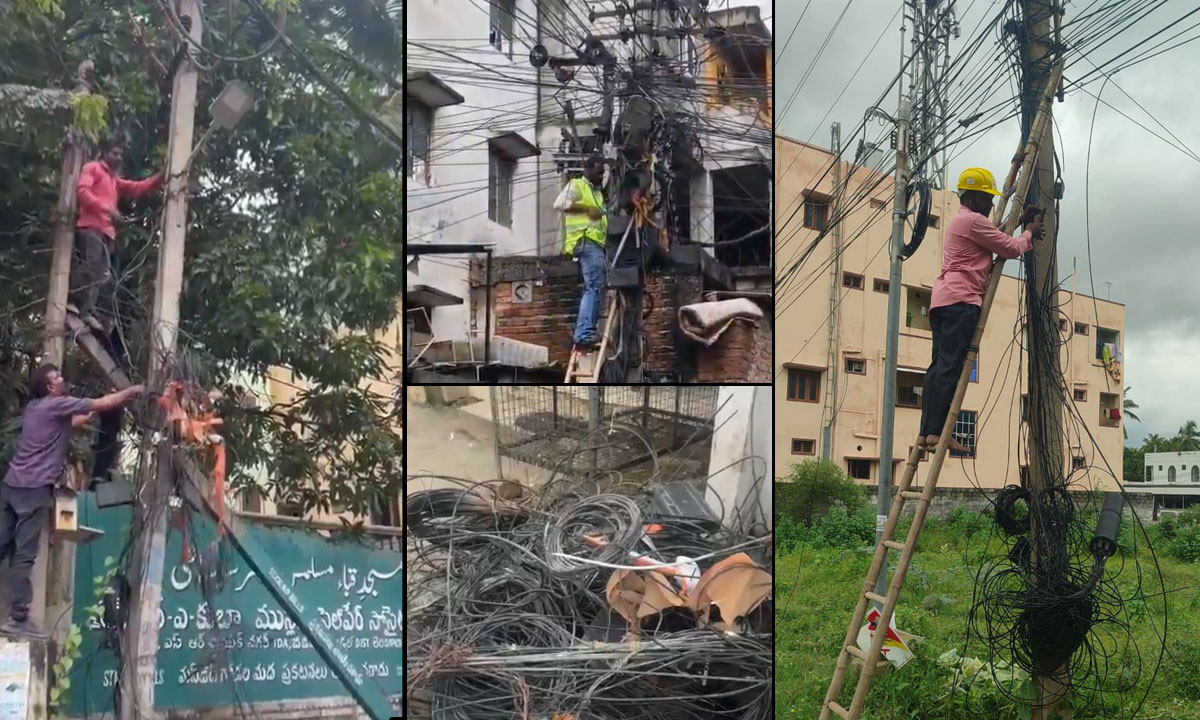 Special Drive Against Dangerous Cables in Telangana, Strict Action Ordered on Illegal Power Connections