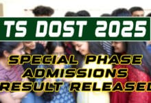 TS DOST 2025: Special Phase Admissions Result Released, Candidates Advised to Check Website
