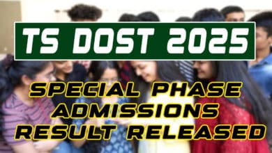 TS DOST 2025: Special Phase Admissions Result Released, Candidates Advised to Check Website