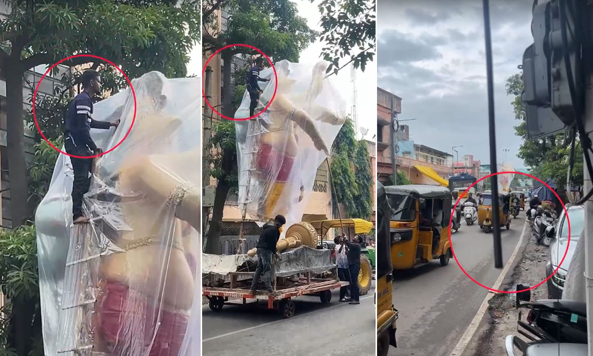 Hyderabad Shock: Unknown Person Cuts Electric Wire During Ganesh Idol Procession in Khilwat, Leaves it Live