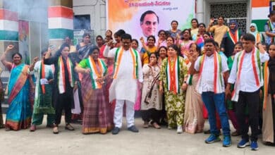 Congress Celebrates Historic 42% BC Reservations at Gandhi Bhavan