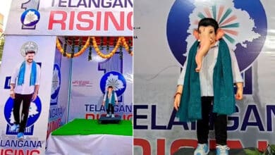 Controversial Ganesh Idol Resembling CM Revanth Reddy Removed in Hyderabad