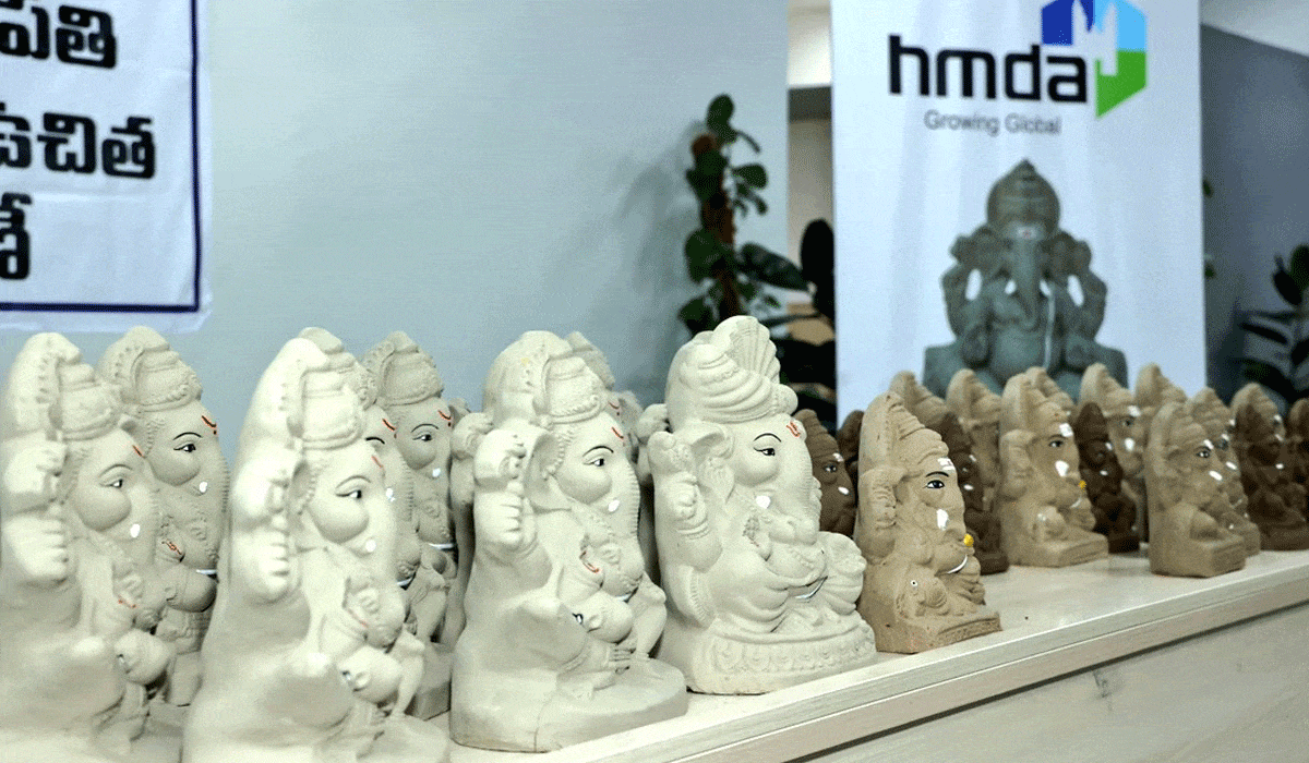 Eco-Friendly Seed-Embedded Ganesh Idols Distributed for Free in Hyderabad