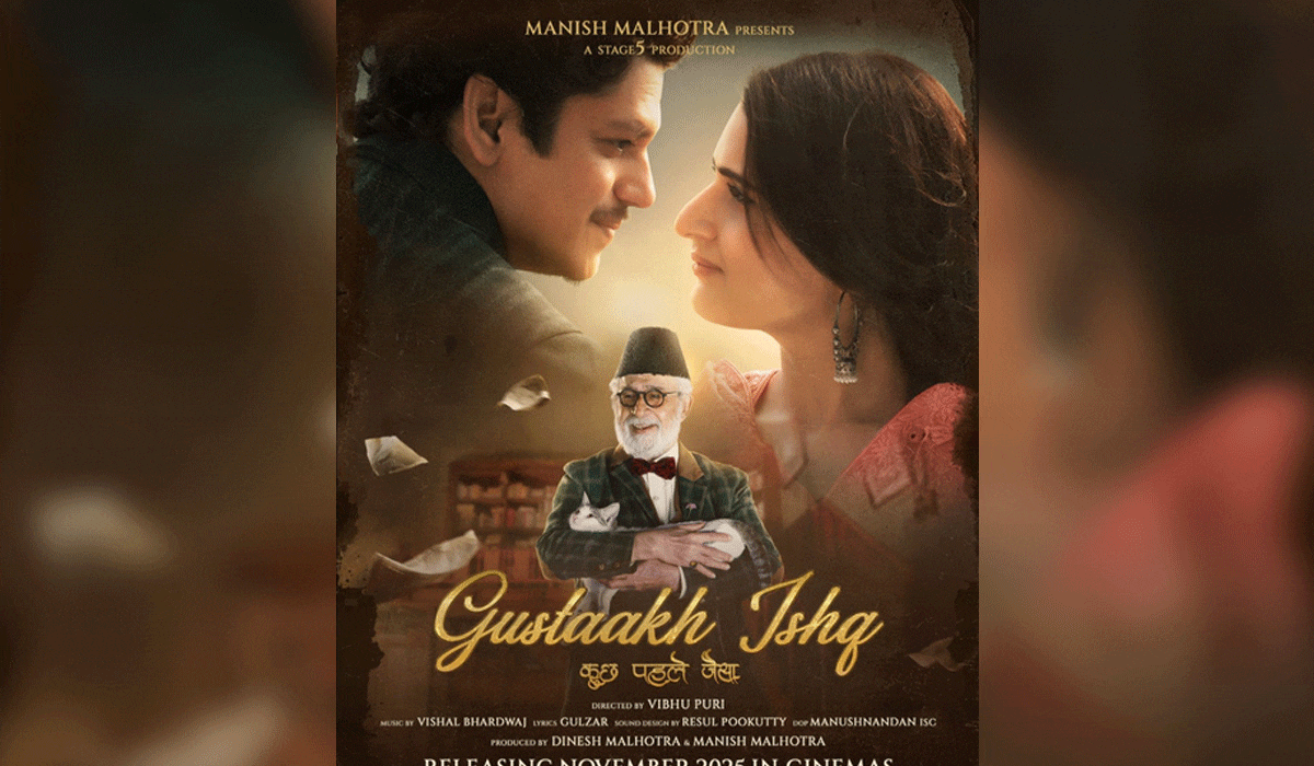 Fatima Sana Khan, Vijay Varma gives retro vibes in Manish Malhotra’s "Gustaakh Ishq" teaser