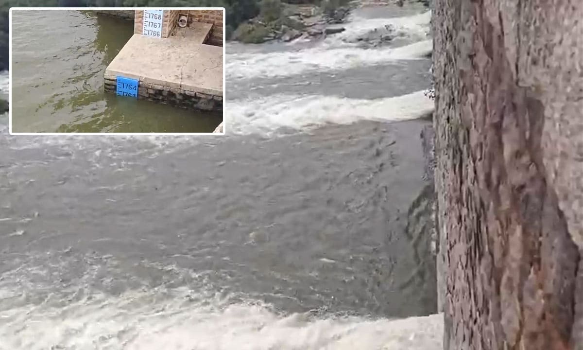 Himayat Sagar Swells Again — Gates Open, Flood Threat Looms Over Low-Lying Areas