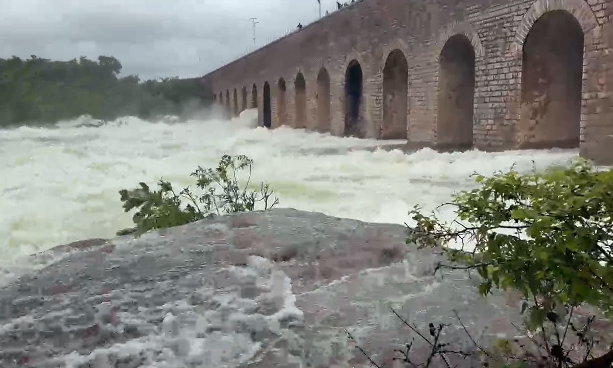 Hyderabad Rain: Eight Crest Gates of Himayat Sagar Opened as Heavy Inflows Continue