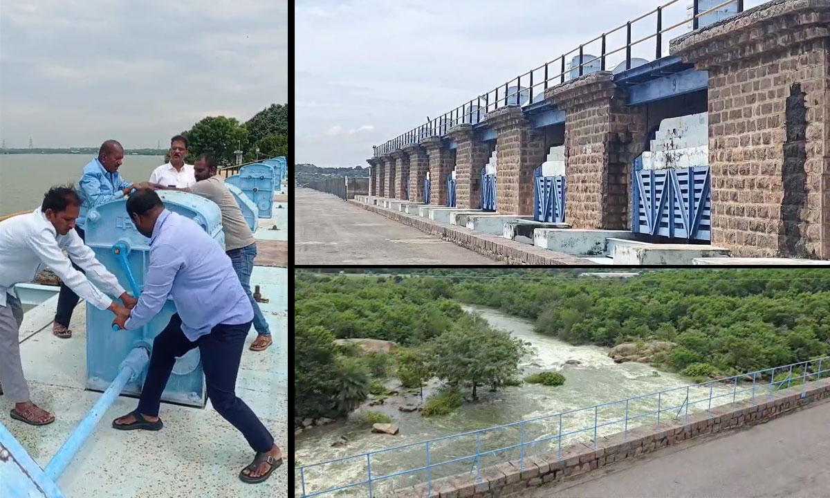 Himayat Sagar Gates Opened, 1,400 Cusecs Released into Musi