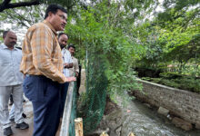 HYDRAA Commissioner Inspects Ameerpet, Proposes Krishna Kant Park Pond Expansion to Curb Flooding