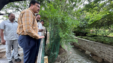 HYDRAA Commissioner Inspects Ameerpet, Proposes Krishna Kant Park Pond Expansion to Curb Flooding