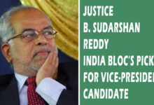 Who is Justice B. Sudarshan Reddy? India Bloc’s Pick for Vice-President Candidate
