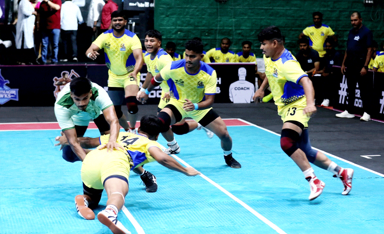 Thrilling Day 2 at Yuva Telangana Kabaddi Championship: Yoddhas Edge Knights, Vidyuts Dominate Titans