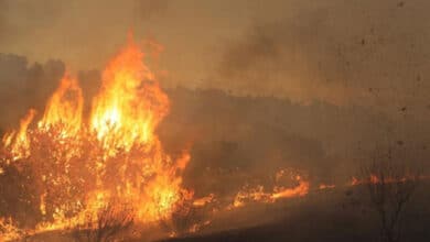 Thousands under evacuation orders as fast-moving wildfire rages in Southern California