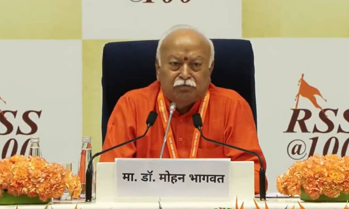 Every Indian Couple Should Have Three Children, Says Mohan Bhagwat