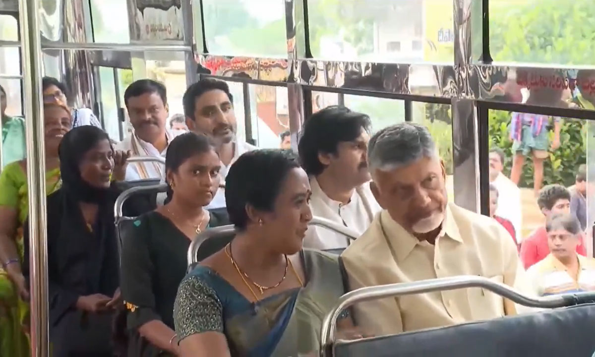 Andhra CM Launches 'Stree Shakti' Statewide free Bus Travel Scheme for Women