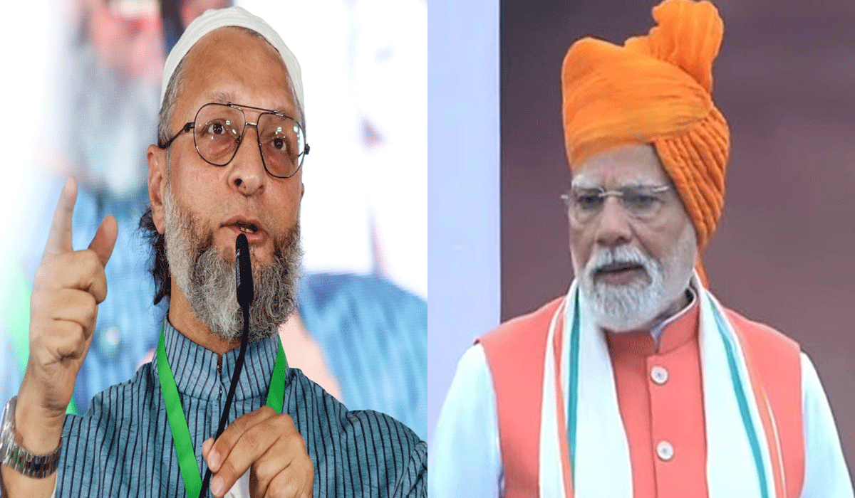 Owaisi slams PM Modi for praising RSS in Independence Day speech
