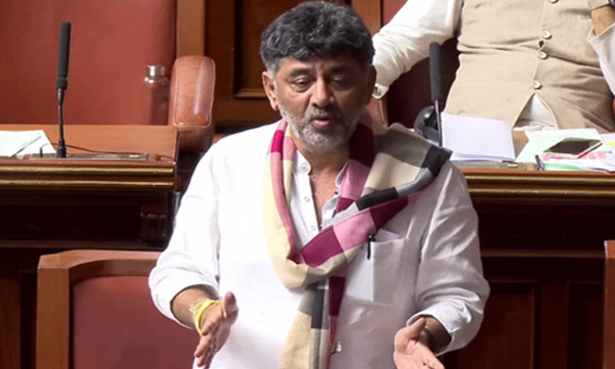 Karnataka Dy CM Shivakumar sings RSS anthem in Assembly, video goes viral