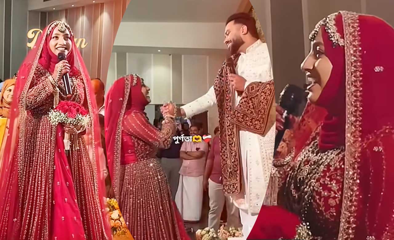 Bride’s Live Bollywood Song Performance at Wedding Becomes a Viral Hit