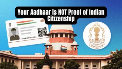 A collection of Indian identity cards like Aadhaar and PAN, which are for identification purposes, not for proving citizenship.