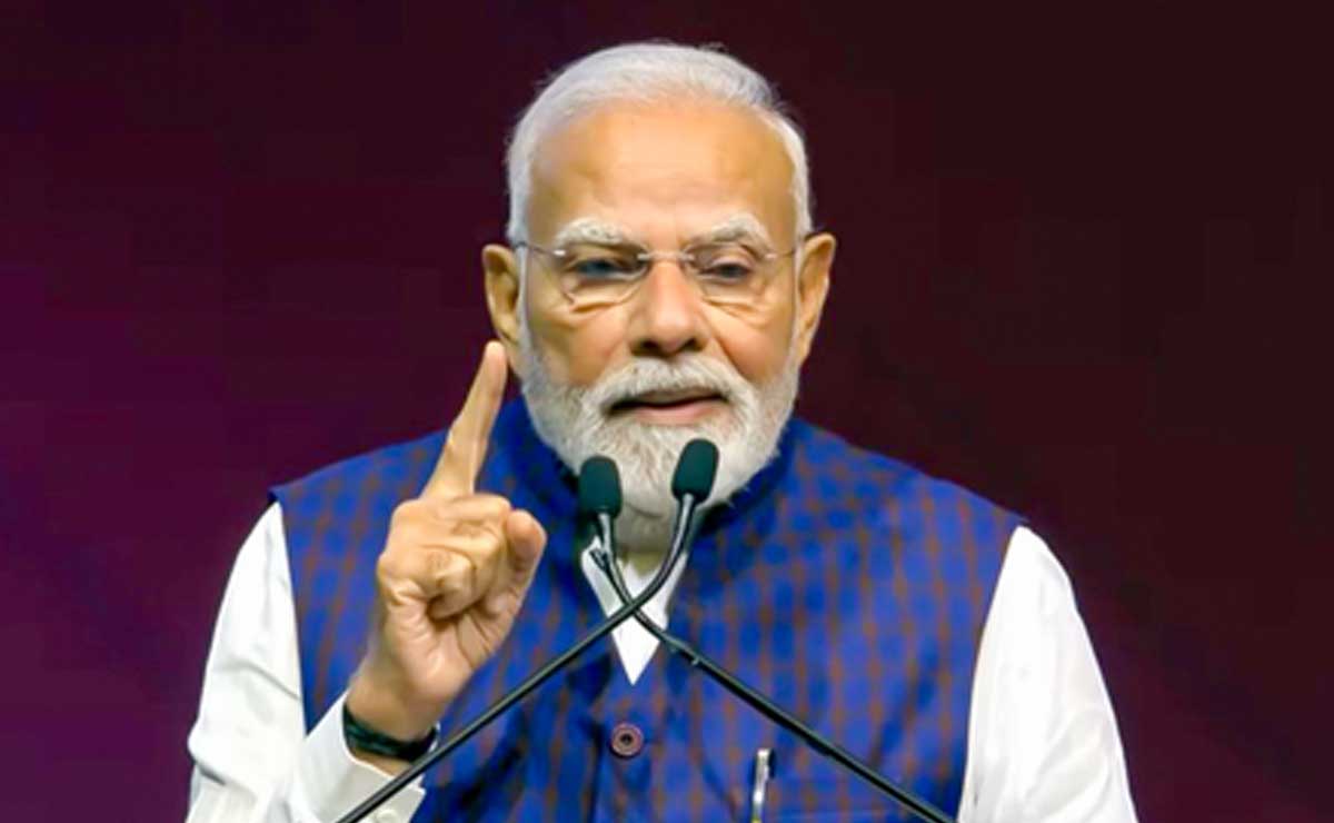 PM Modi takes veiled dig at Trump’s tariff policy as India’s growth surges