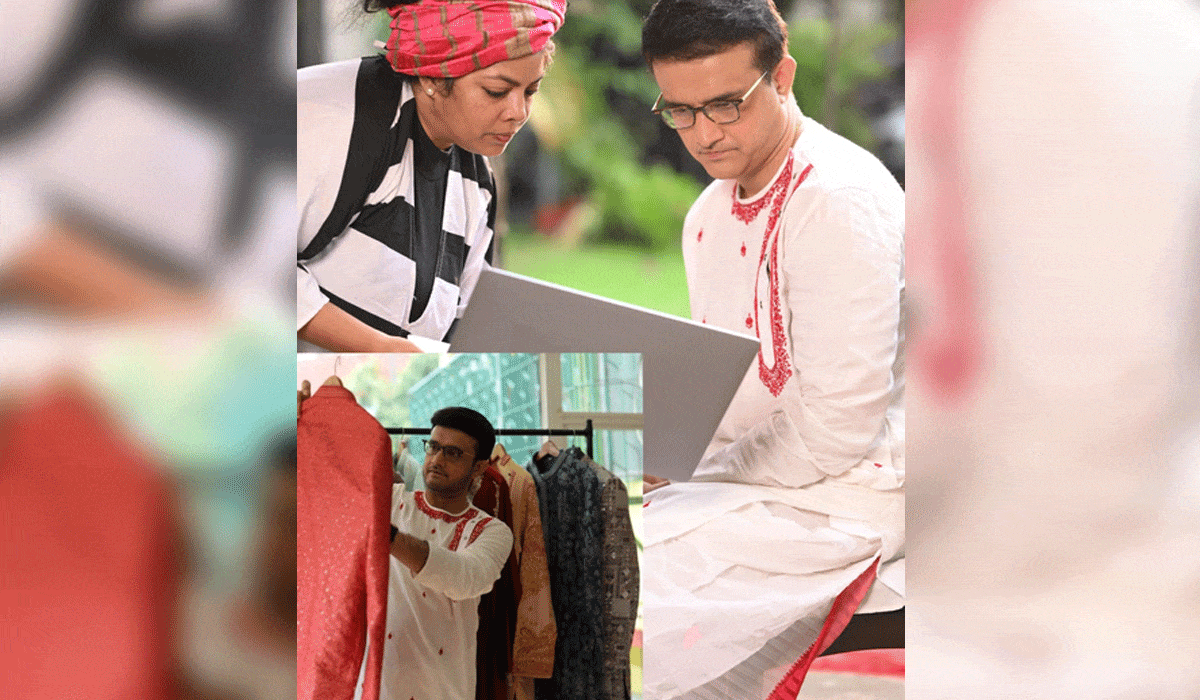 Sourav Ganguly's ethnic charisma sets social media on fire, and fans can't keep calm!