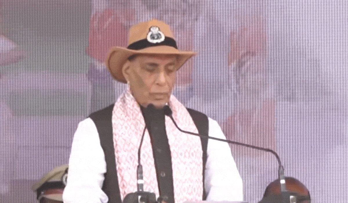 Rajnath hoists Tricolour at Hyderabad Liberation Day celebrations