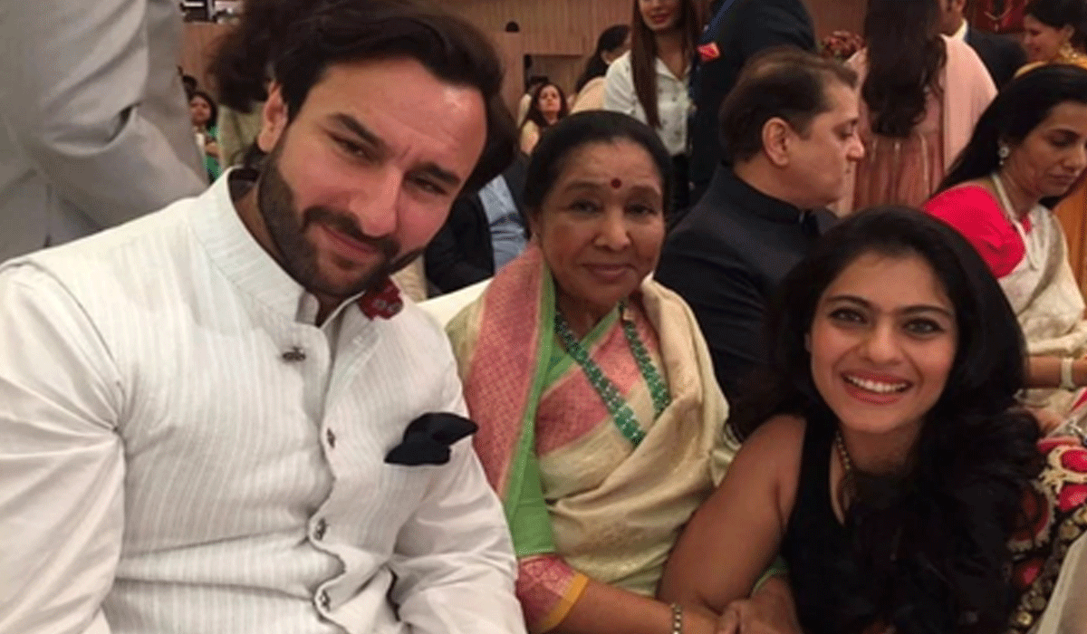 Kajol wishes legendary Asha Bhosle 'Happy Birthday' with a throwback picture with Saif Ali Khan