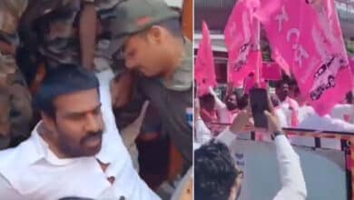 BRS Leaders Detained During Protest Over Metro Phase-II Delay