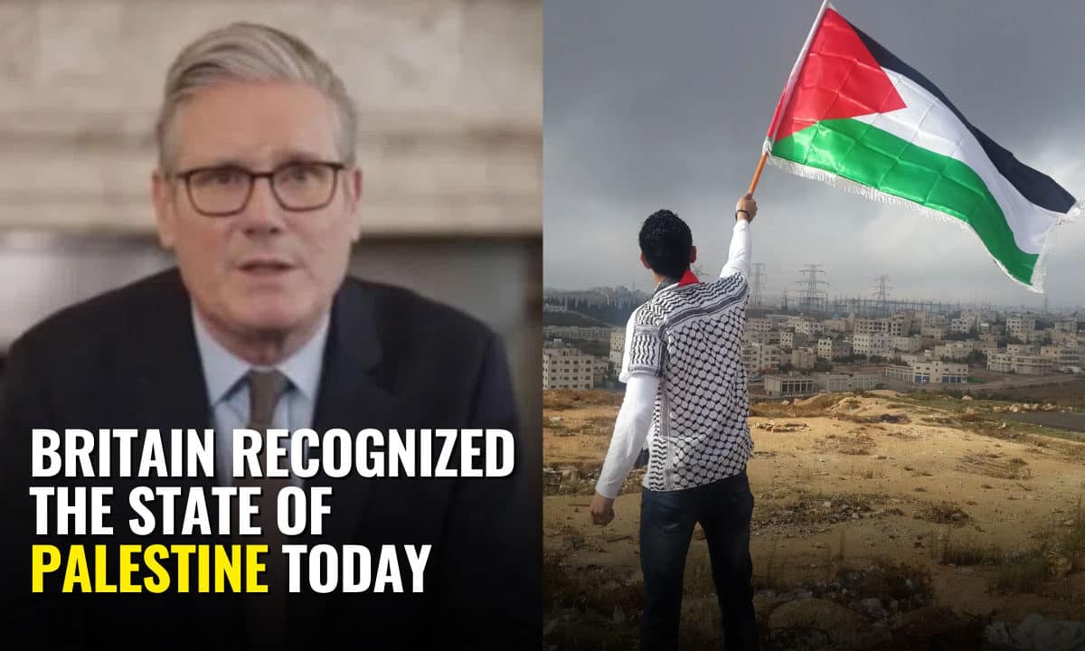 British Prime Minister Keir Starmer announces the UK's recognition of Palestine in a historic diplomatic move.