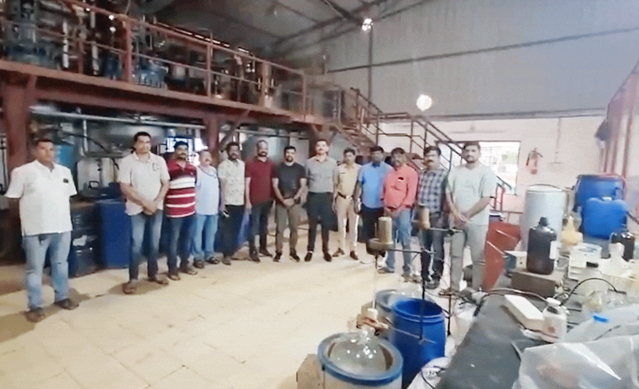 ₹12,000 Crore Drug Factory Busted in Medchal, 13 Arrested
