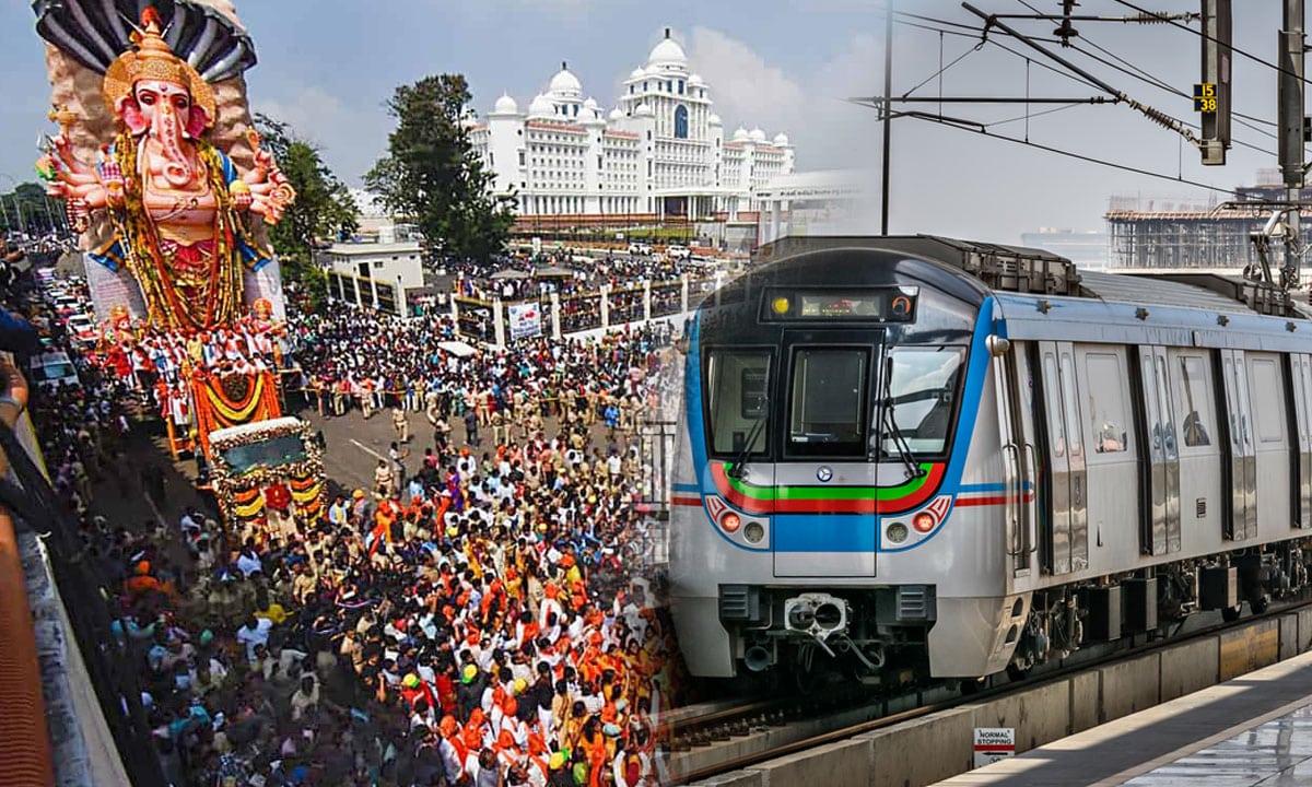 Metro Rail Offers Late-Night Services in Hyderabad for Ganesh Immersion Rush