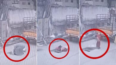 GHMC Negligence in Hyderabad: Schoolgirl Falls into Open Manhole: Video