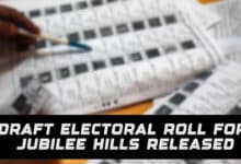 Draft Electoral Roll for Jubilee Hills Released: 3.92 Lakh Voters Listed