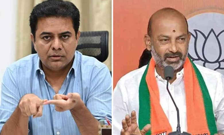 KTR Files ₹10 Crore Defamation Suit Against Bandi Sanjay Over Phone-Tapping Allegations