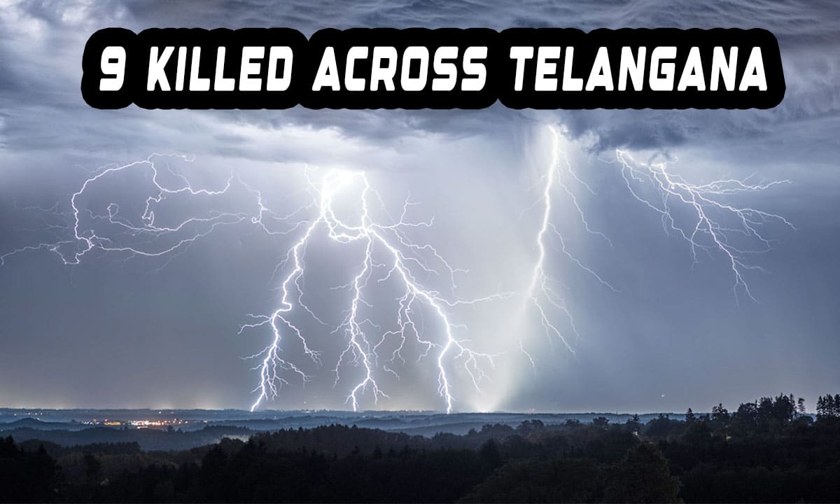 Telangana Thunderstorm Horror: Nine Dead, Several Injured in Lightning Strikes Across State