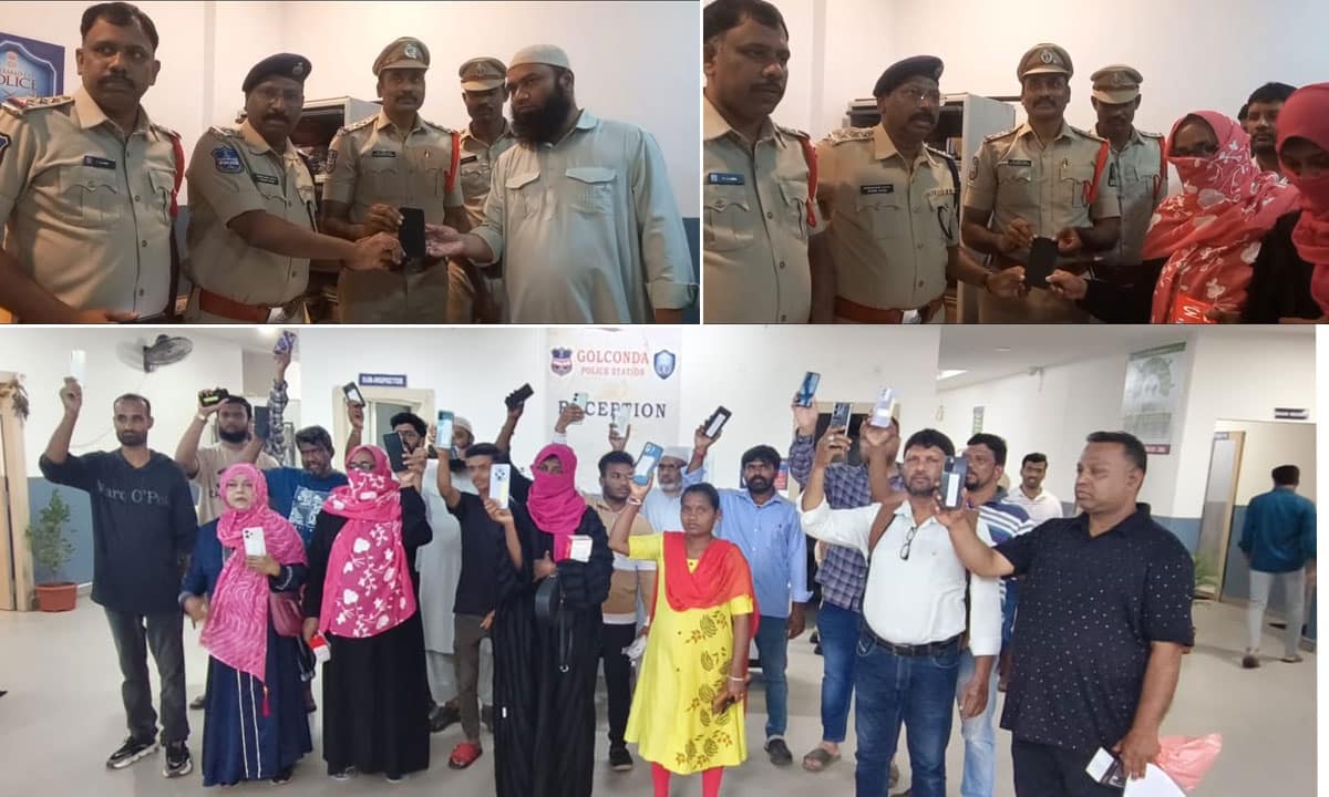 Golconda Police Recover Lost Mobile Phones Using CEIR Portal
