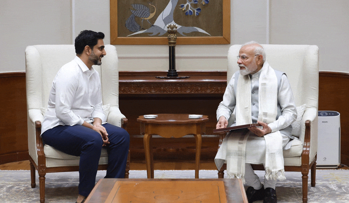 Lokesh meets PM Modi, seeks support for Andhra’s investment, development initiatives