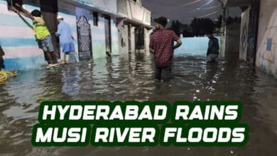 Heavy Rains in Hyderabad: Roads Flood, Water Enters Homes in Karwan Constituency as Musi River Overflows