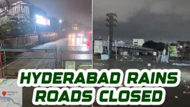 Heavy Rains Flood Musi River: Key Roads Closed, Commuters Advised to Take Alternate Routes