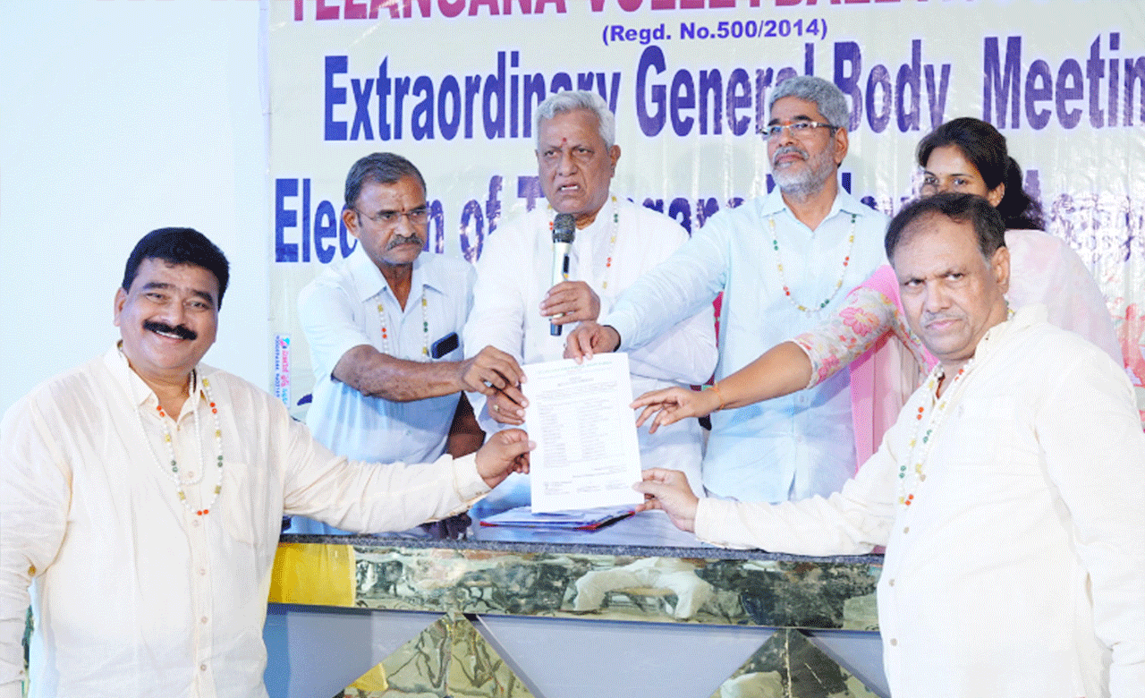 Will work for the development of volleyball: Gajjala Ramesh Babu, President of the State Volleyball Association