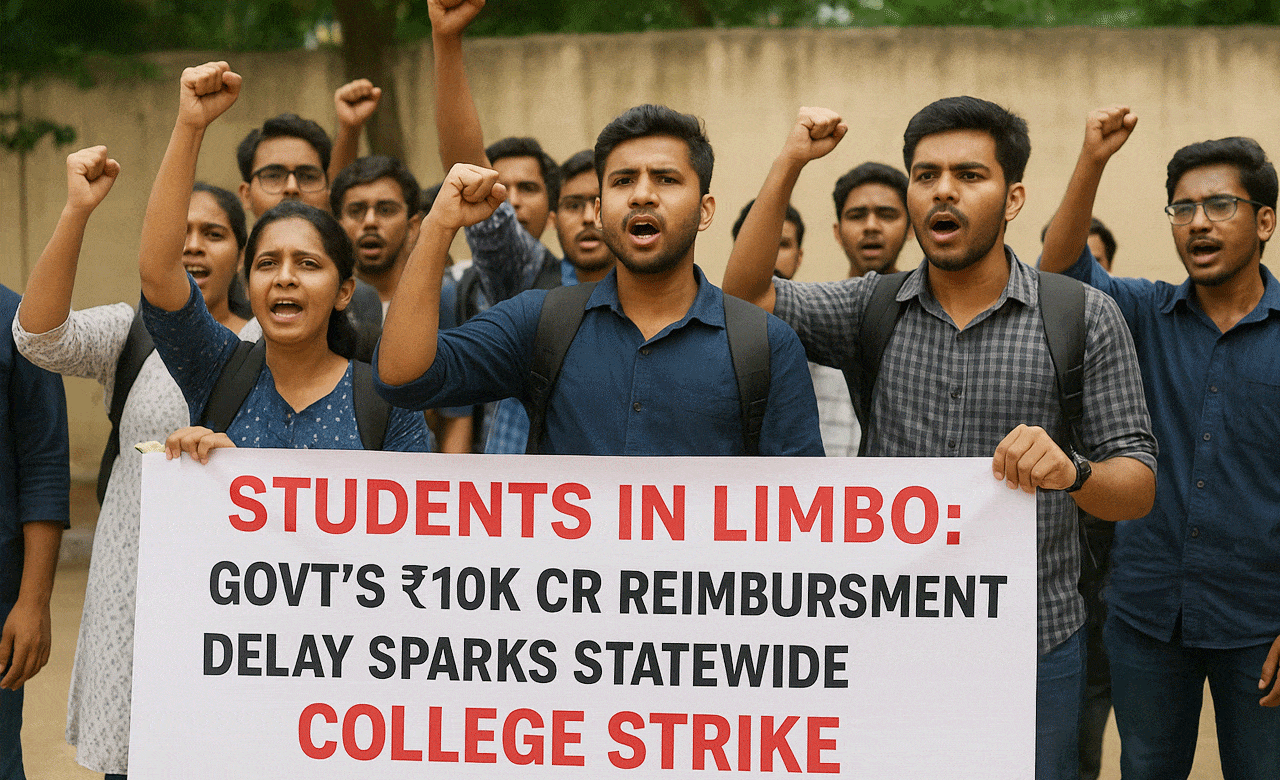 Students in Limbo: Govt’s ₹10K Cr Reimbursement Delay Sparks Statewide College Strike