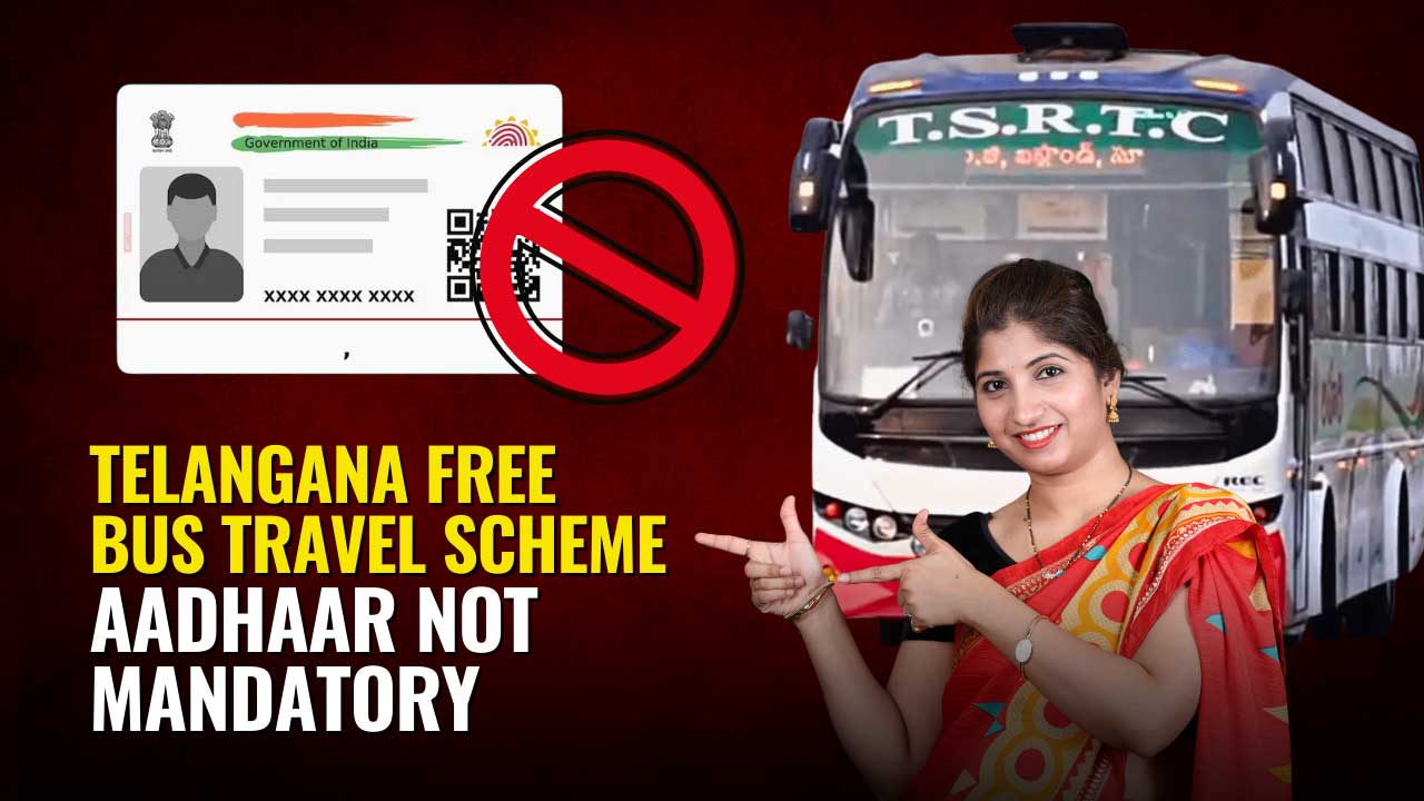Women in Telangana boarding a TSRTC bus, benefiting from the Mahalaxmi free travel scheme which has crossed a major milestone.