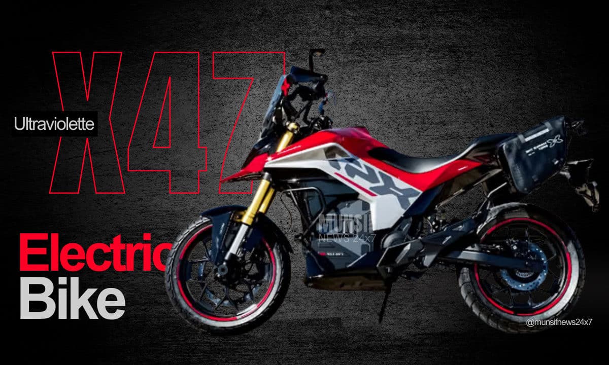 The new Ultraviolette X47 Crossover features an adventure-touring design and advanced safety technology, including an integrated radar system.