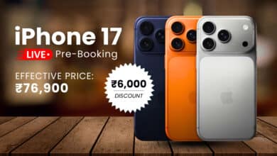 Apple iPhone 17 pre-orders are now live in India. Get an instant ₹6,000 cashback on the new iPhone 17, bringing the starting price down to ₹76,900. Find out where to buy, full price list, and offer details.