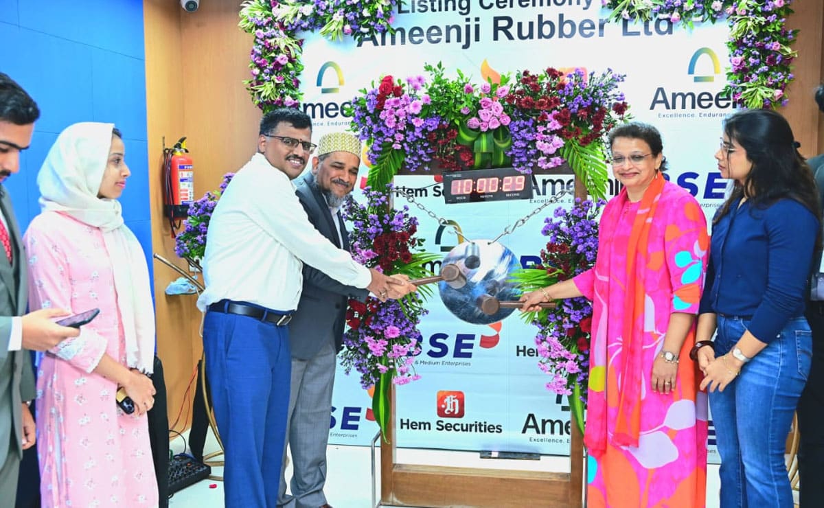Ameenji Rubber Ltd. Makes Debut on BSE SME Exchange