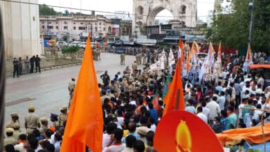 Devotees throng temple at Charminar on Diwali