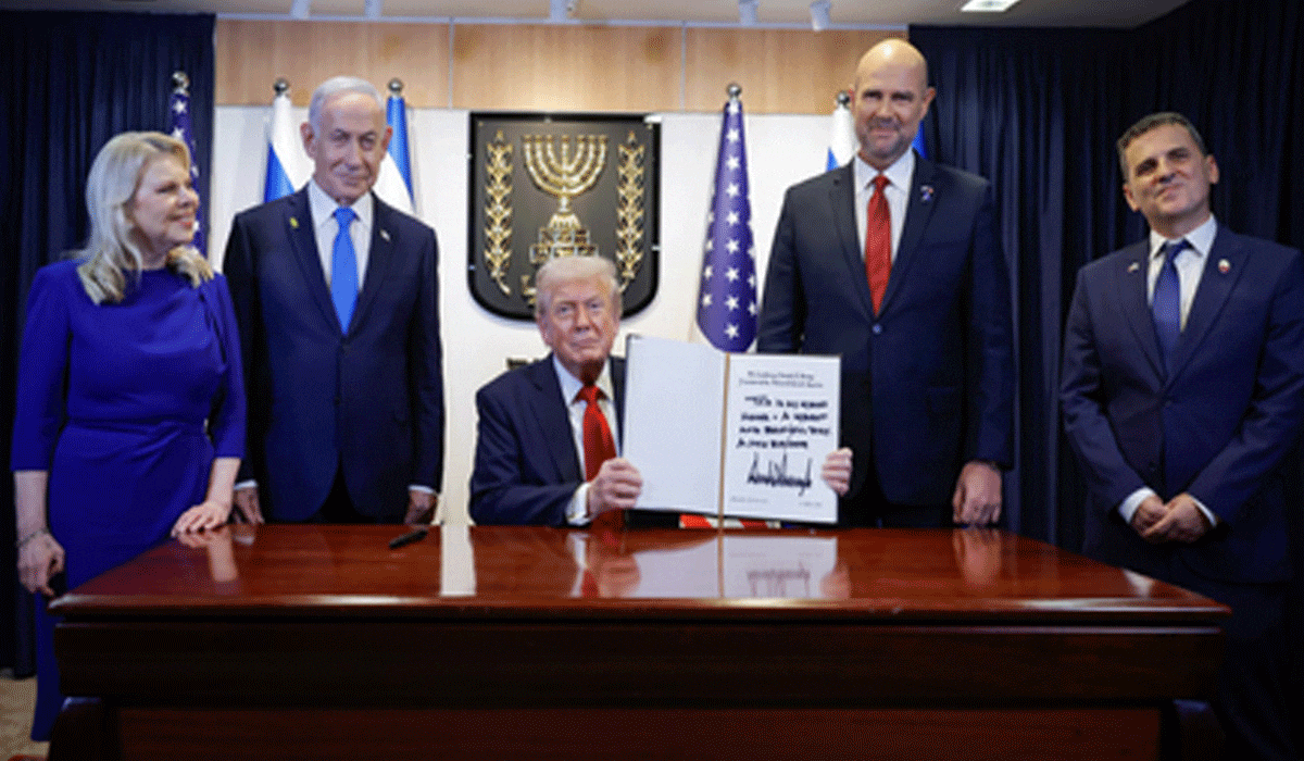 Great and beautiful day: Trump writes in Knesset guestbook as Hamas releases 20 hostages