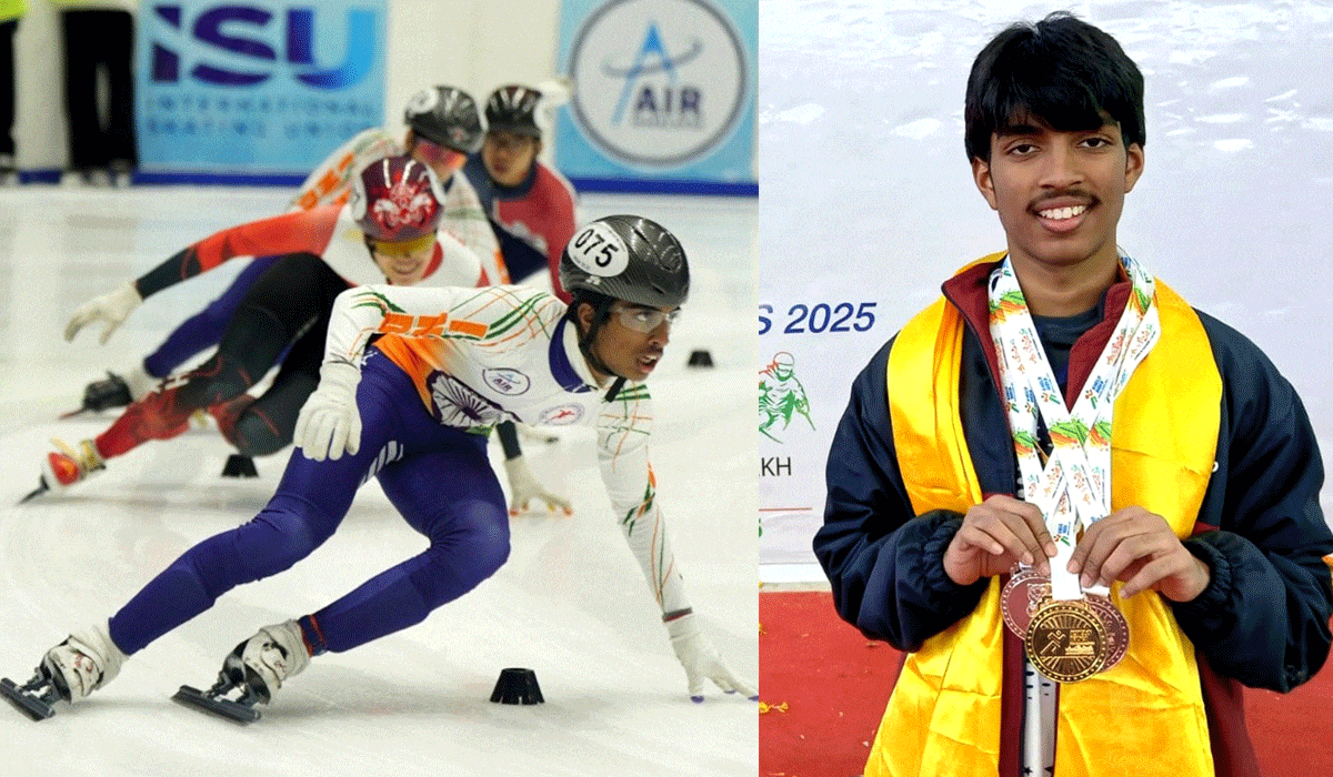 Telangana’s Pranav Madav Surapaneni Creates History — Becomes First from State to Qualify for Junior World Cup in Short Track Ice Skating