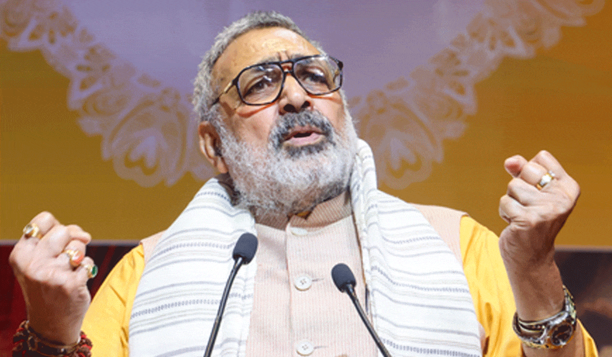 Will win both seats in Lakhisarai: Giriraj Singh rallies behind Dy CM Vijay Sinha's candidature