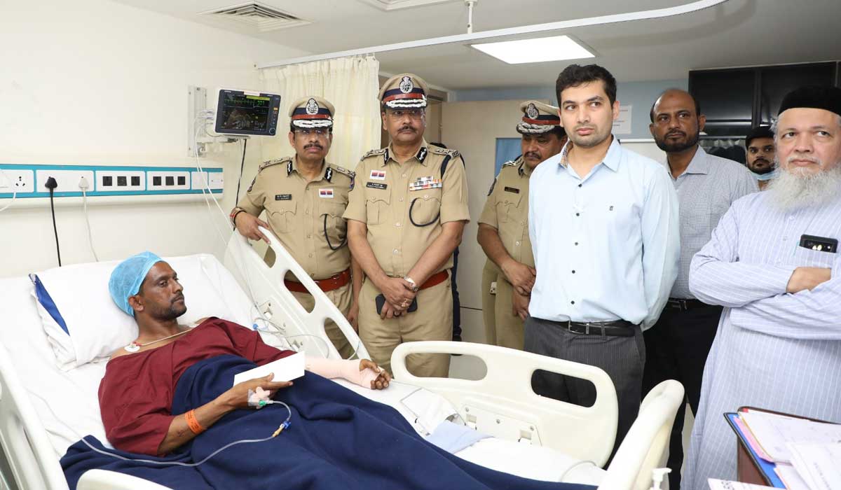 DGP Assures Job to Civilian Hero Injured While Aiding Police