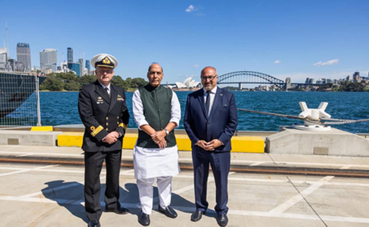 Rajnath Singh visits strategic Australian naval facility HMAS Kuttabul